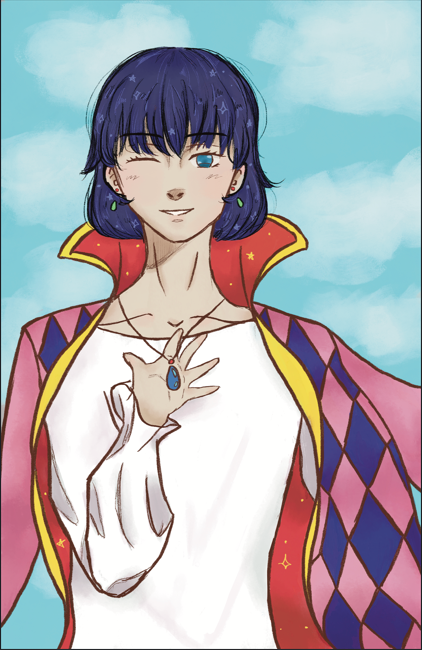 Howl Print(Dark Hair)