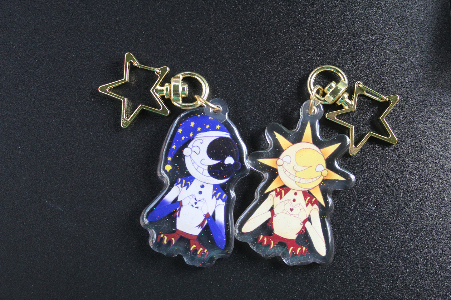 Sundrop and Moondrop Acrylic Charms