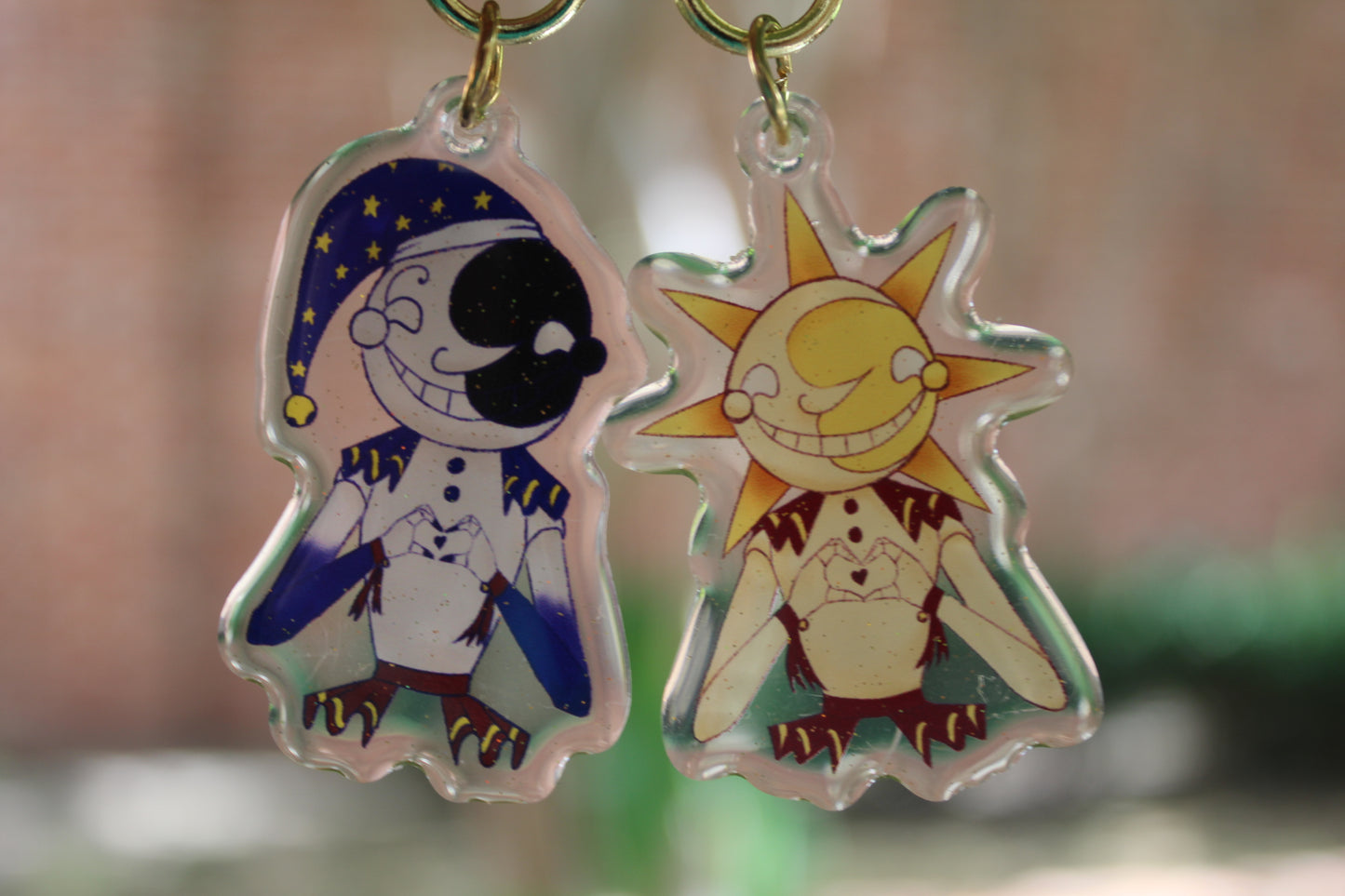 Sundrop and Moondrop Acrylic Charms